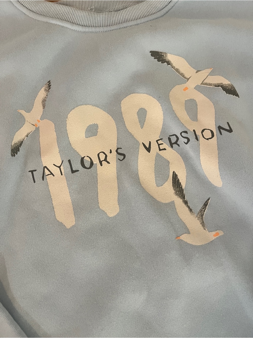1989 Taylor’s Version - Blue Graphic oversized Sweatshirt-size small